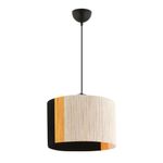 Casa si Gradina - Corpuri si surse de iluminat - Lustre si pendule - Candelabru, Opviq, metal, capac iuta, alb galben negru, 30x30x65 cm - Infinity.ro