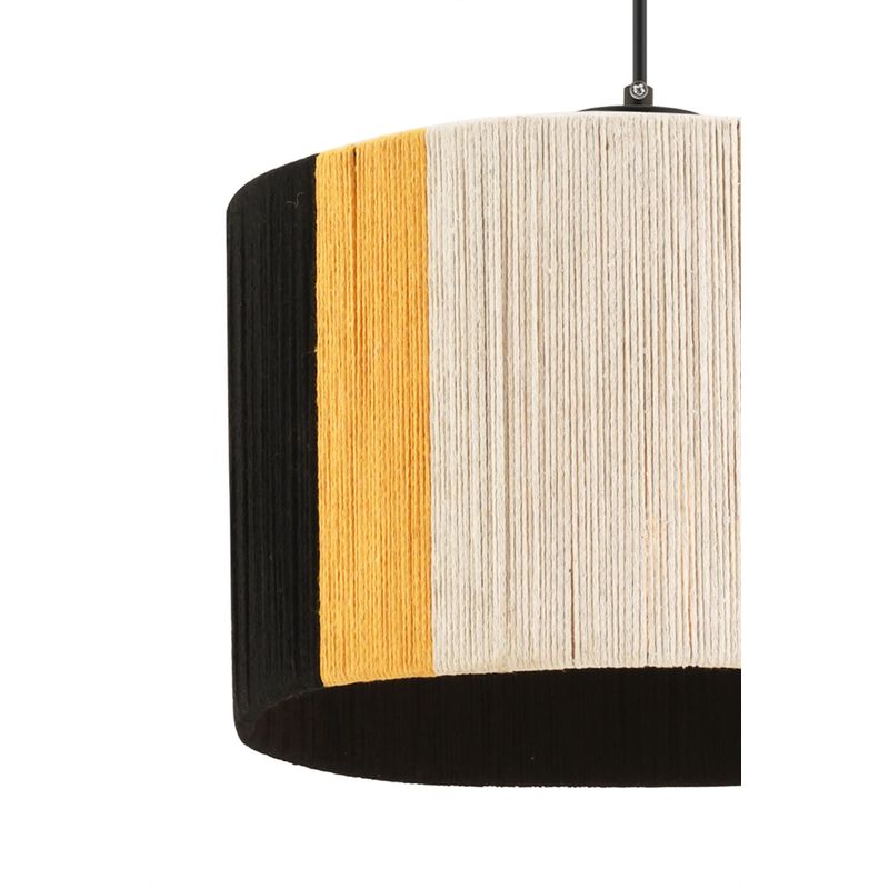 Casa si Gradina - Corpuri si surse de iluminat - Lustre si pendule - Candelabru, Opviq, metal, capac iuta, alb galben negru, 30x30x65 cm - Infinity.ro