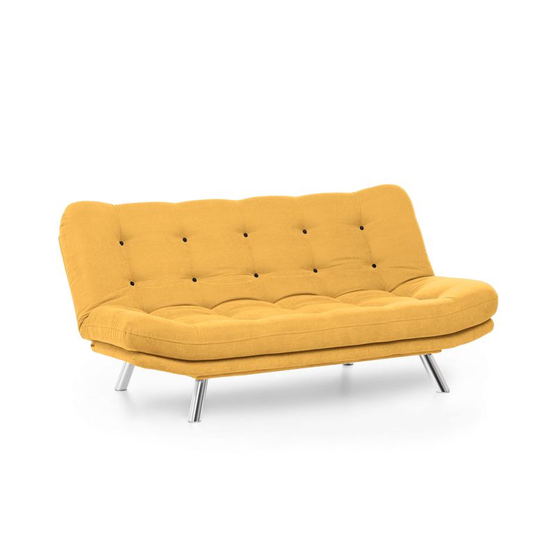 Casa si Gradina - Mobilier - Canapele si coltare - Canapele - Canapea extensibila, Atelier Del Sofa, metal, mustar, 200x95x105 cm - Infinity.ro