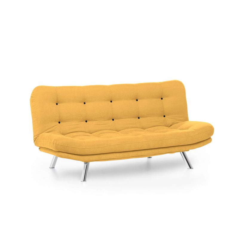 Casa si Gradina - Mobilier - Canapele si coltare - Canapele - Canapea extensibila, Atelier Del Sofa, metal, mustar, 200x95x105 cm - Infinity.ro