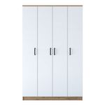 Casa si Gradina - Mobilier - Dulapuri si sifoniere - Sifoniere - Sifonier, Hanah Home, pal melaminat, nuc si alb, 120x47.3x190.8 cm - Infinity.ro