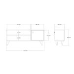 Casa si Gradina - Mobilier - Canapele si coltare - Coltare - Coltar, Hanah Home, lemn fag si pal, gri, 170x280x98 cm, 560ARE2133 - Infinity.ro