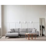 Casa si Gradina - Mobilier - Canapele si coltare - Coltare - Coltar, Hanah Home, lemn fag si pal, gri, 170x280x98 cm, 560ARE2133 - Infinity.ro