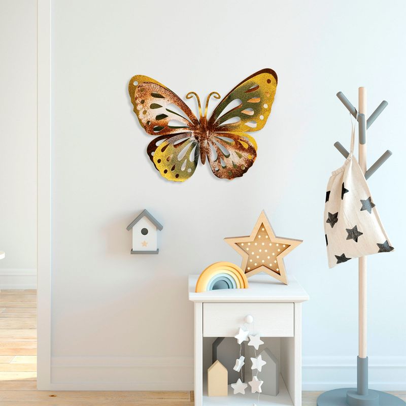 Casa si Gradina - Decoratiuni - Decoratiuni perete - Accesoriu decorativ de perete, Wallxpert, metal, multicolor, 29x22 cm, 930DYU1240 - Infinity.ro