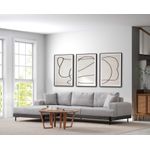 Casa si Gradina - Mobilier - Canapele si coltare - Coltare - Coltar, Hanah Home, lemn fag si pal, gri, 170x280x98 cm, 560ARE2133 - Infinity.ro