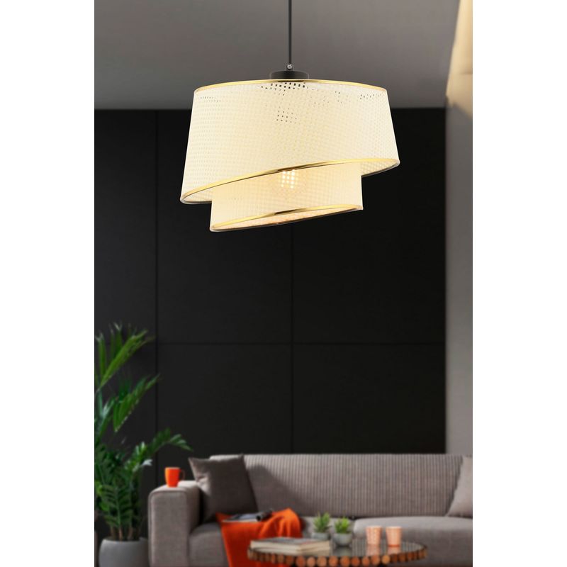 Casa si Gradina - Corpuri si surse de iluminat - Lustre si pendule - Candelabru, Opviq, metal, alb auriu, 32x32x65 cm - Infinity.ro