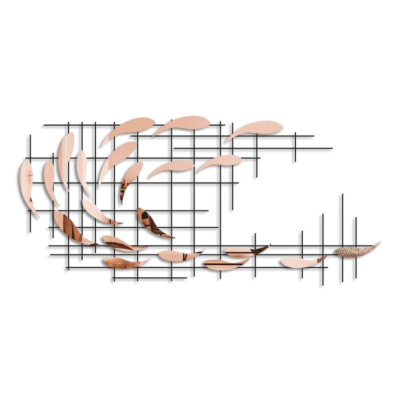 Casa si Gradina - Decoratiuni - Decoratiuni perete - Accesoriu decorativ de perete, Wallxpert, metal, multicolor, 100x45x4 cm, 891TNL2411 - Infinity.ro