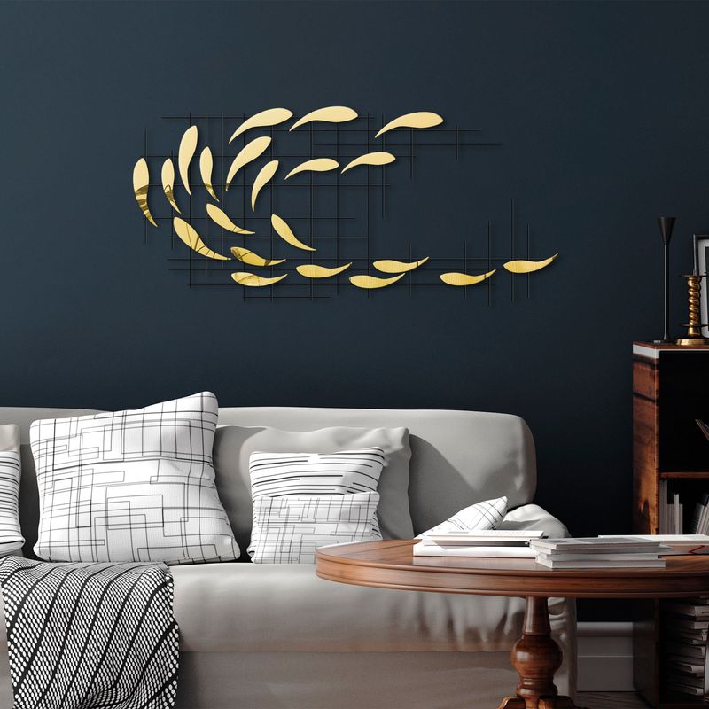 Casa si Gradina - Decoratiuni - Decoratiuni perete - Accesoriu decorativ de perete, Wallxpert, metal, multicolor, 100x45x4 cm, 891TNL2410 - Infinity.ro