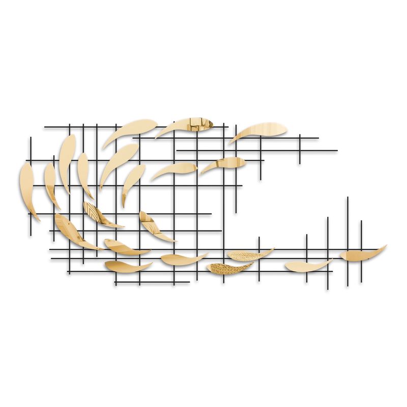 Casa si Gradina - Decoratiuni - Decoratiuni perete - Accesoriu decorativ de perete, Wallxpert, metal, multicolor, 100x45x4 cm, 891TNL2410 - Infinity.ro