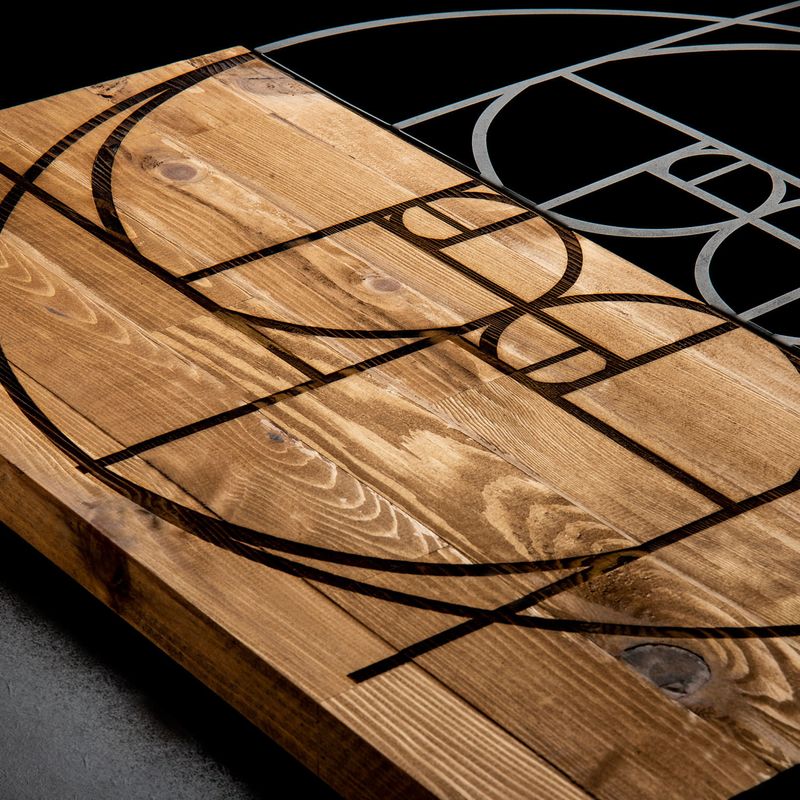 Casa si Gradina - Decoratiuni - Decoratiuni perete - Accesoriu decorativ de perete, Wallxpert, metal, negru si nuc, 57x58 cm - Infinity.ro