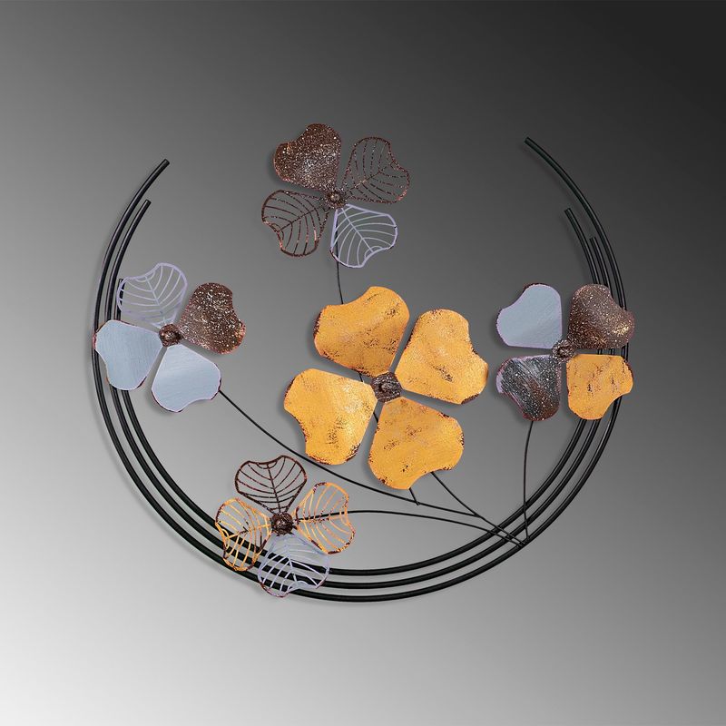 Casa si Gradina - Decoratiuni - Decoratiuni perete - Accesoriu decorativ de perete, Wallxpert, metal, multicolor, 70x62x4 cm, 930DYU1262 - Infinity.ro