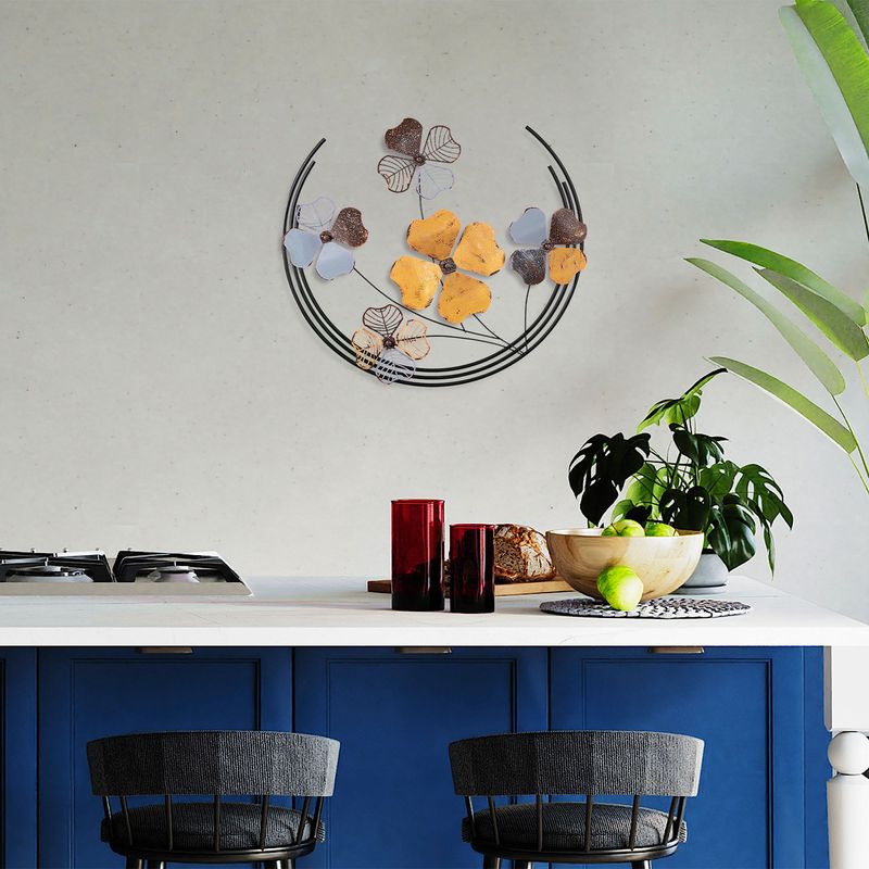 Casa si Gradina - Decoratiuni - Decoratiuni perete - Accesoriu decorativ de perete, Wallxpert, metal, multicolor, 70x62x4 cm, 930DYU1262 - Infinity.ro