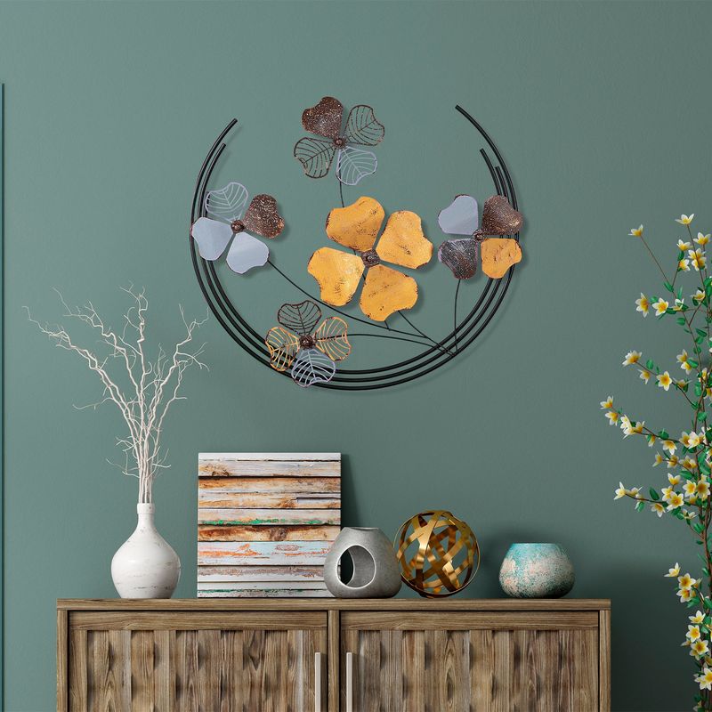 Casa si Gradina - Decoratiuni - Decoratiuni perete - Accesoriu decorativ de perete, Wallxpert, metal, multicolor, 70x62x4 cm, 930DYU1262 - Infinity.ro