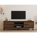 Casa si Gradina - Mobilier - Comode si corpuri - Comode - Comoda tv, Hanah Home, pal melaminat, nuc, 160x40x50 cm, 835PUQ4495 - Infinity.ro