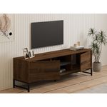 Casa si Gradina - Mobilier - Comode si corpuri - Comode - Comoda tv, Hanah Home, pal melaminat, nuc, 160x40x50 cm, 835PUQ4495 - Infinity.ro