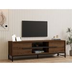 Casa si Gradina - Mobilier - Comode si corpuri - Comode - Comoda tv, Hanah Home, pal melaminat, nuc, 160x40x50 cm, 835PUQ4495 - Infinity.ro