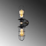 Casa si Gradina - Corpuri si surse de iluminat - Plafoniere, aplice si spoturi - Aplica de perete, Opviq, metal, negru auriu, 12x20x51 cm - Infinity.ro