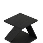 Casa si Gradina - Mobilier - Mese si birouri - Mese living - Masa laterala, Hanah Home, pal melaminat, negru si lemn, 29.6x29.6x54.2 cm - Infinity.ro