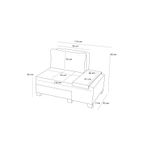 Casa si Gradina - Mobilier - Canapele si coltare - Canapele - Canapea extensibila, Atelier Del Sofa, in, gri, 116x93x83 cm, 825BLC4713 - Infinity.ro