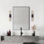 Casa si Gradina - Corpuri si surse de iluminat - Plafoniere, aplice si spoturi - Aplica de perete, Opviq, metal, negru auriu, 12x20x51 cm - Infinity.ro