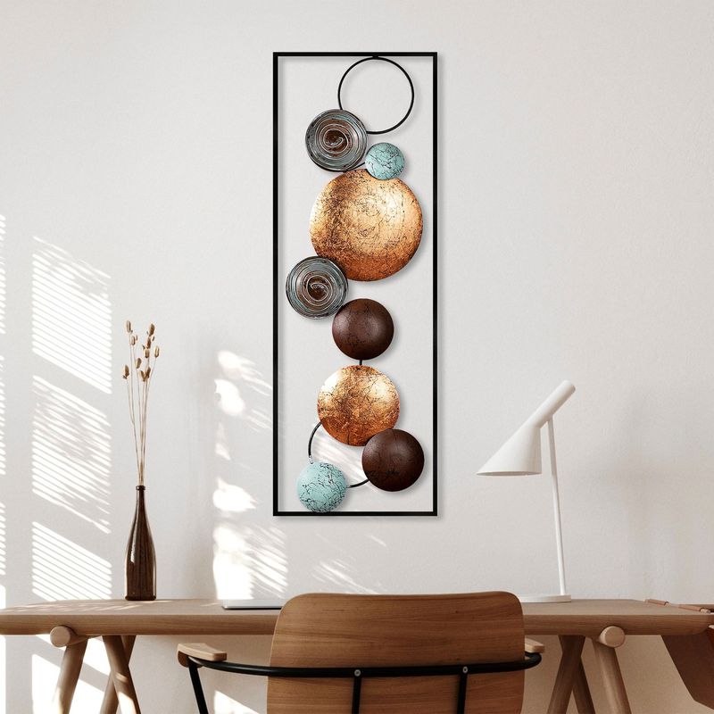 Casa si Gradina - Decoratiuni - Decoratiuni perete - Accesoriu decorativ de perete, Wallxpert, metal, multicolor, 32x90x4 cm, 891TNL2404 - Infinity.ro