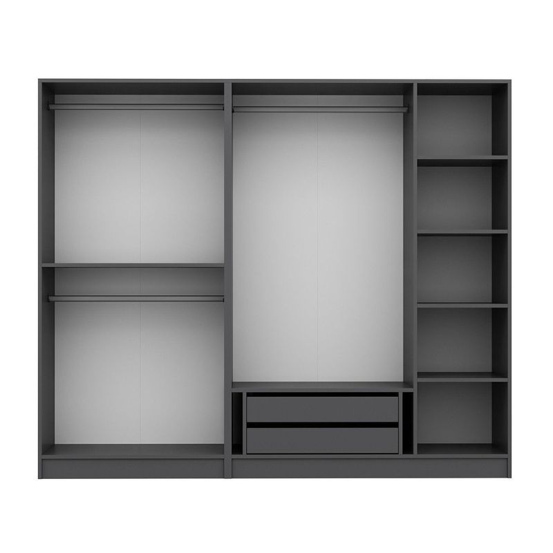 Casa si Gradina - Mobilier - Dulapuri si sifoniere - Sifoniere - Sifonier, Hanah Home, pal melaminat, antracit, 225x52x210 cm - Infinity.ro