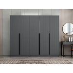 Casa si Gradina - Mobilier - Dulapuri si sifoniere - Sifoniere - Sifonier, Hanah Home, pal melaminat, antracit, 225x52x210 cm - Infinity.ro