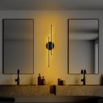 Casa si Gradina - Corpuri si surse de iluminat - Plafoniere, aplice si spoturi - Aplica de perete led, Opviq, metal, negru, 17x86x5 cm, 16w 3000k - Infinity.ro