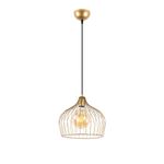 Casa si Gradina - Corpuri si surse de iluminat - Lustre si pendule - Lustra, Opviq, metal, auriu stralucitor, 30x30x121 cm - Infinity.ro