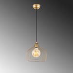 Casa si Gradina - Corpuri si surse de iluminat - Lustre si pendule - Lustra, Opviq, metal, auriu stralucitor, 30x30x121 cm - Infinity.ro