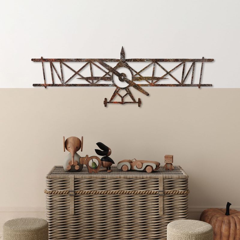 Casa si Gradina - Decoratiuni - Decoratiuni perete - Accesoriu decorativ de perete, Wallxpert, metal, antichizat, 23x70 cm - Infinity.ro