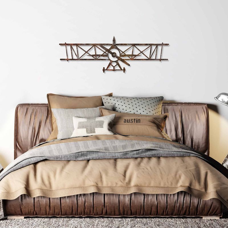 Casa si Gradina - Decoratiuni - Decoratiuni perete - Accesoriu decorativ de perete, Wallxpert, metal, antichizat, 23x70 cm - Infinity.ro