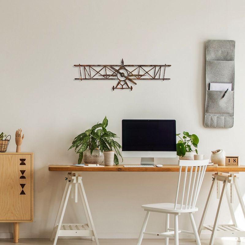 Casa si Gradina - Decoratiuni - Decoratiuni perete - Accesoriu decorativ de perete, Wallxpert, metal, antichizat, 23x70 cm - Infinity.ro