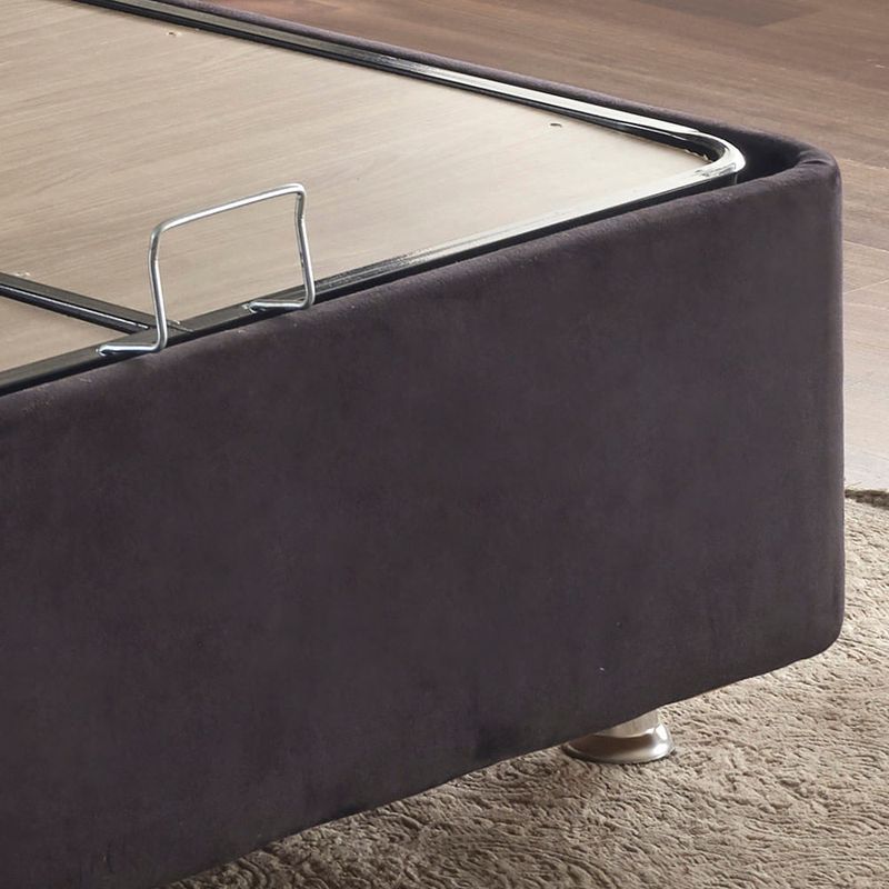 Casa si Gradina - Mobilier - Saltele si somiere - Somiere - Somiera, Hanah Home, otel, negru, 100x200 cm - Infinity.ro
