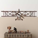 Casa si Gradina - Decoratiuni - Decoratiuni perete - Accesoriu decorativ de perete, Wallxpert, metal, antichizat, 23x70 cm - Infinity.ro