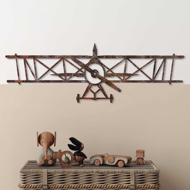 Casa si Gradina - Decoratiuni - Decoratiuni perete - Accesoriu decorativ de perete, Wallxpert, metal, antichizat, 23x70 cm - Infinity.ro