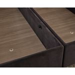 Casa si Gradina - Mobilier - Saltele si somiere - Somiere - Somiera, Hanah Home, otel, negru, 100x200 cm - Infinity.ro