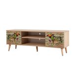 Casa si Gradina - Mobilier - Comode si corpuri - Comode - Comoda tv, Hanah Home, pal melaminat, stejar sonoma, 140x40x50 cm, 863SPH3035 - Infinity.ro
