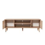 Casa si Gradina - Mobilier - Comode si corpuri - Comode - Comoda tv, Hanah Home, pal melaminat, stejar sonoma, 140x40x50 cm, 863SPH3035 - Infinity.ro