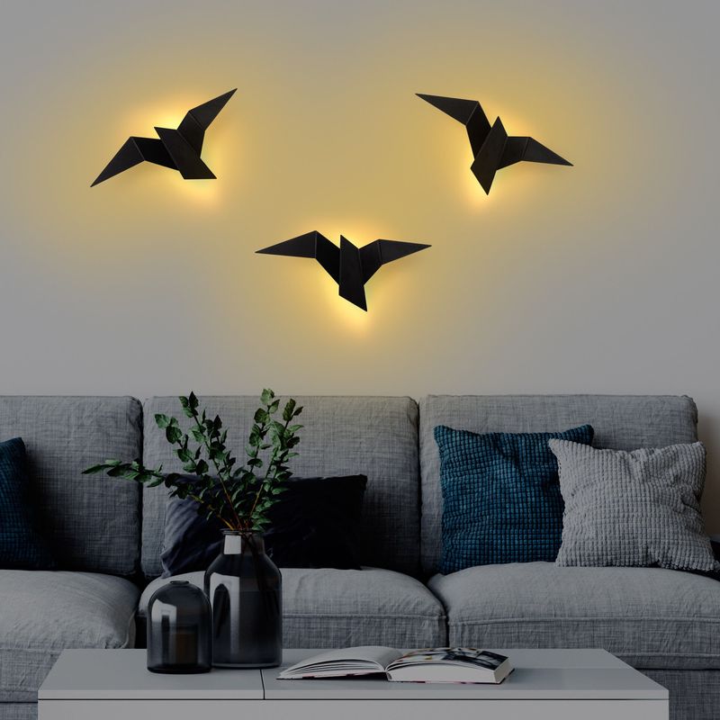 Casa si Gradina - Corpuri si surse de iluminat - Plafoniere, aplice si spoturi - Aplica, Opviq, metal, negru, 56x14x24 cm - Infinity.ro