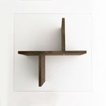 Casa si Gradina - Mobilier - Mese si birouri - Masute de cafea - Masuta de cafea, Hanah Home, sticla calita si lemn masiv de pin, nuc, 90x90x35 cm - Infinity.ro
