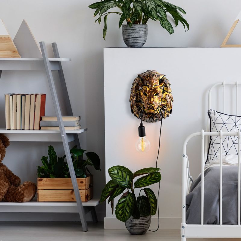 Casa si Gradina - Corpuri si surse de iluminat - Plafoniere, aplice si spoturi - Aplica de perete, Opviq, poliester, multicolor, 29x21x35 cm - Infinity.ro