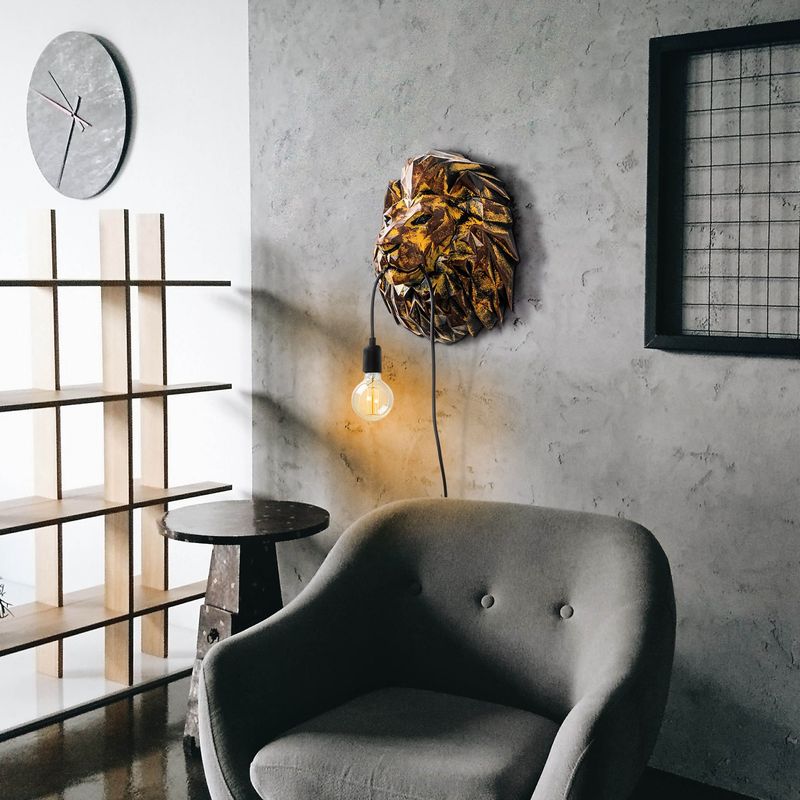 Casa si Gradina - Corpuri si surse de iluminat - Plafoniere, aplice si spoturi - Aplica de perete, Opviq, poliester, multicolor, 29x21x35 cm - Infinity.ro