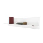 Casa si Gradina - Mobilier - Biblioteci si rafturi - Rafturi - Raft de perete, Hanah Home, pal melaminat, alb, 120x25x20 cm - Infinity.ro