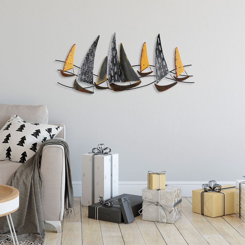 Casa si Gradina - Decoratiuni - Decoratiuni perete - Accesoriu decorativ de perete, Wallxpert, metal, multicolor, 51x120 cm, 930DYU1192 - Infinity.ro