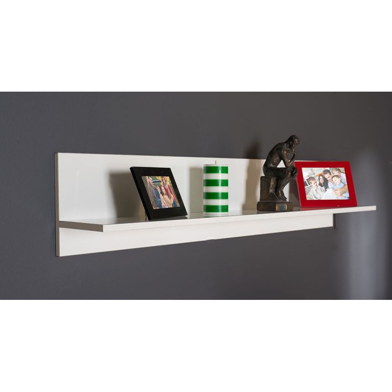 Casa si Gradina - Mobilier - Biblioteci si rafturi - Rafturi - Raft de perete, Hanah Home, pal melaminat, alb, 120x25x20 cm - Infinity.ro