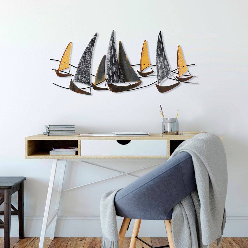 Casa si Gradina - Decoratiuni - Decoratiuni perete - Accesoriu decorativ de perete, Wallxpert, metal, multicolor, 51x120 cm, 930DYU1192 - Infinity.ro