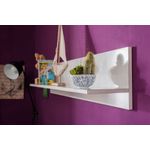 Casa si Gradina - Mobilier - Biblioteci si rafturi - Rafturi - Raft de perete, Hanah Home, pal melaminat, alb, 120x25x20 cm - Infinity.ro