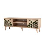 Casa si Gradina - Mobilier - Comode si corpuri - Comode - Comoda tv, Hanah Home, pal melaminat, stejar sonoma, 140x40x50 cm, 863SPH3026 - Infinity.ro