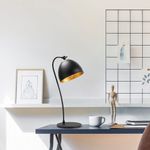 Casa si Gradina - Corpuri si surse de iluminat - Veioze si lampi - Veioze - Veioza, Opviq, metal, negru auriu, 25x25x54 cm - Infinity.ro